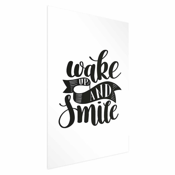 Plakat Wake up and smile 21x30 cm 582900