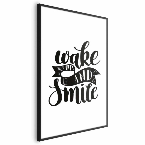 Plakat Wake up and smile 40x60 cm 587814