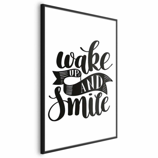 Plakat Wake up and smile 40x60 cm 589353