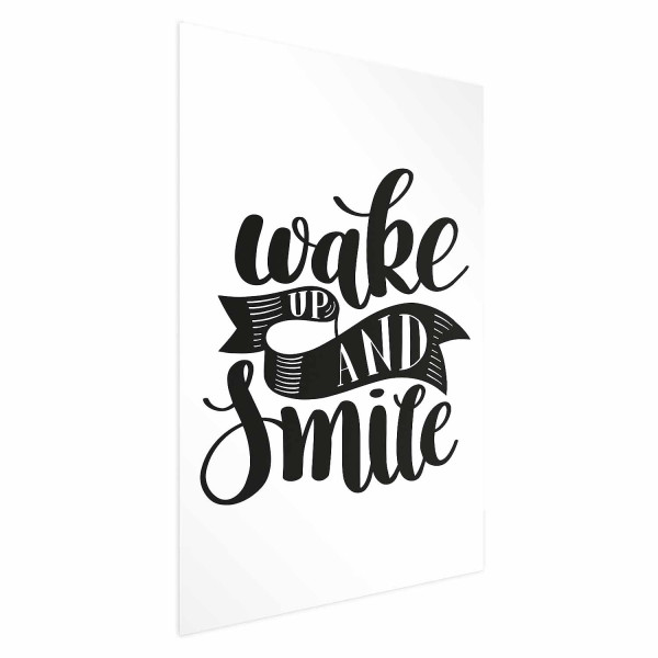 Plakat Wake up and smile 40x60 cm 580686