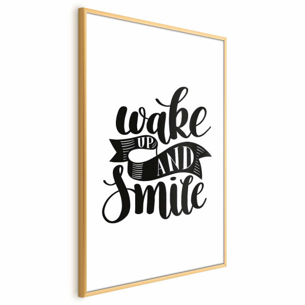 Plakat Wake up and smile 60x90 cm 577076