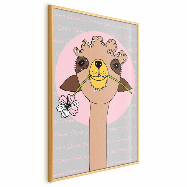 Plakat Wesoła lama 21x30 cm 582961