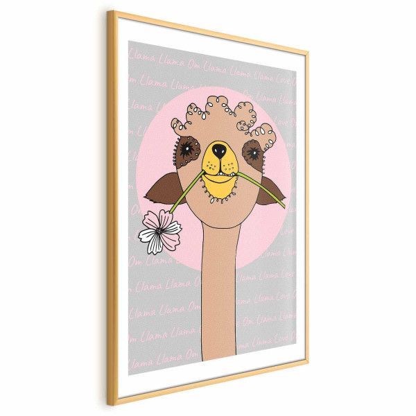 Plakat Wesoła lama 21x30 cm 580430