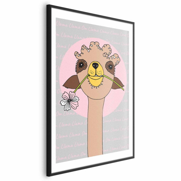 Plakat Wesoła lama 29,7x42 cm 581553
