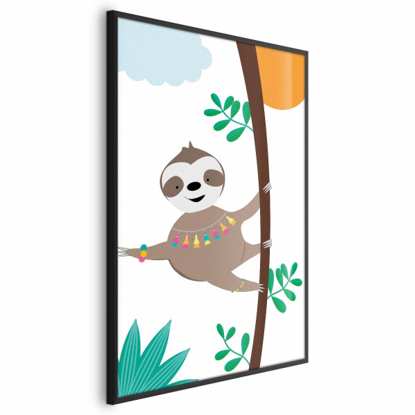 Plakat Wesoły leniwiec 21x30 cm 583381