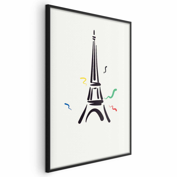 Plakat Wieża Eiffla 21x30 cm 590111