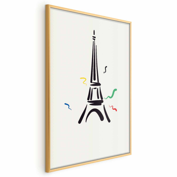 Plakat Wieża Eiffla 21x30 cm 578366