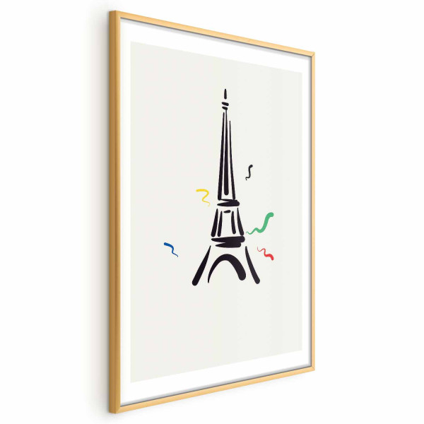 Plakat Wieża Eiffla 29,7x42 cm 587477