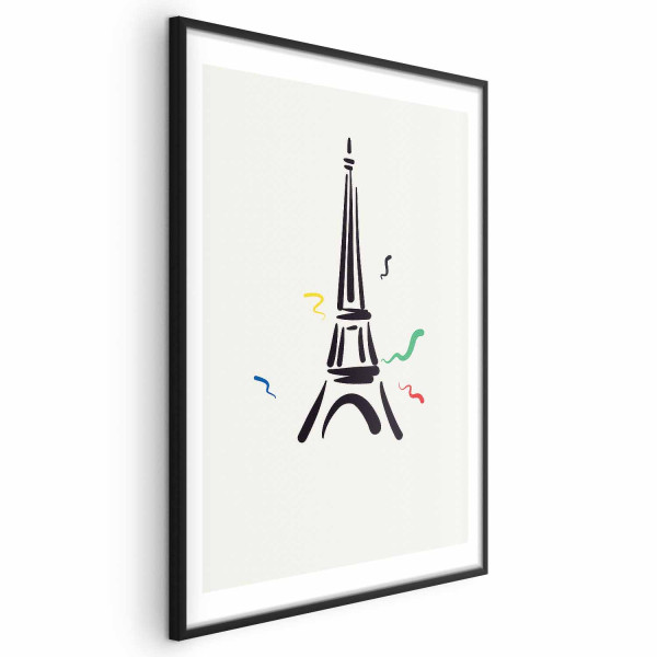 Plakat Wieża Eiffla 29,7x42 cm 580775