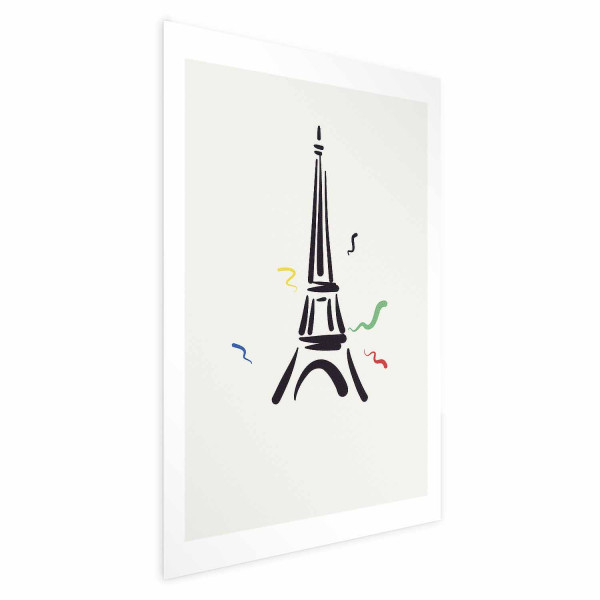 Plakat Wieża Eiffla 40x60 cm 578587
