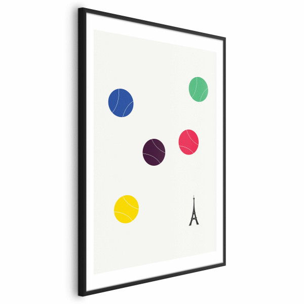Plakat Wieża Eiffla i tenis 21x30 cm 580097