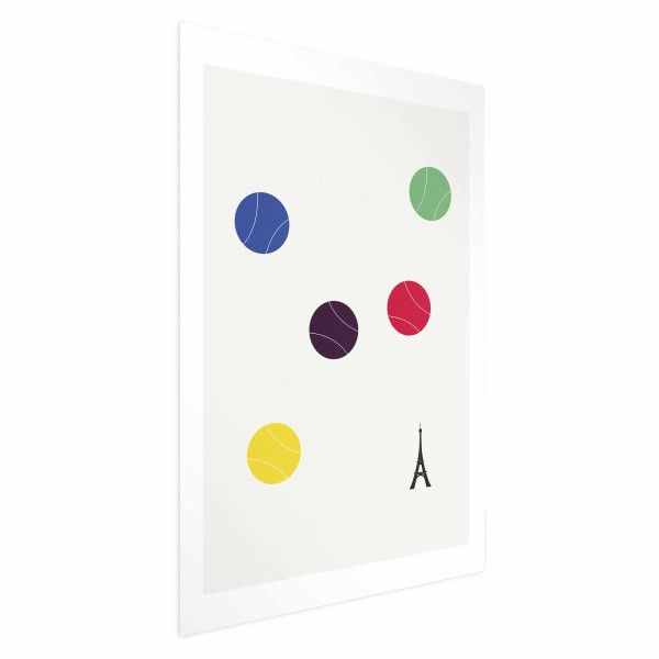 Plakat Wieża Eiffla i tenis 40x60 cm 586493