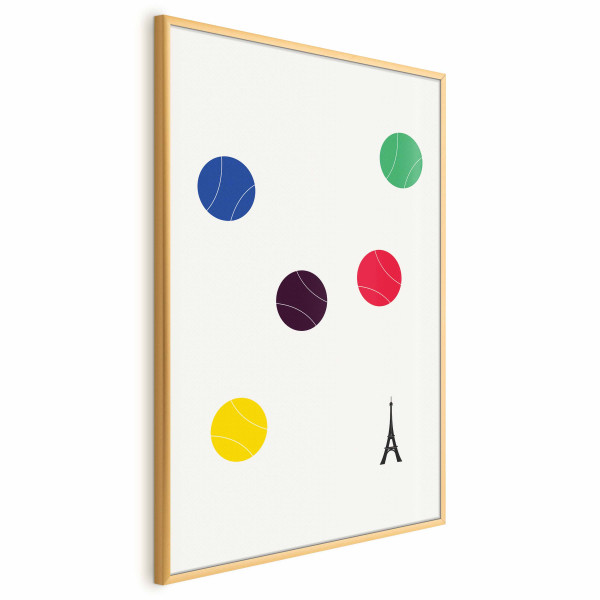 Plakat Wieża Eiffla i tenis 40x60 cm 589801