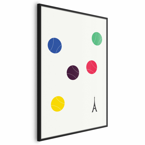 Plakat Wieża Eiffla i tenis 40x60 cm 578261