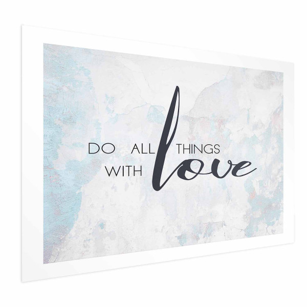Plakat With love 30x21 cm 580338