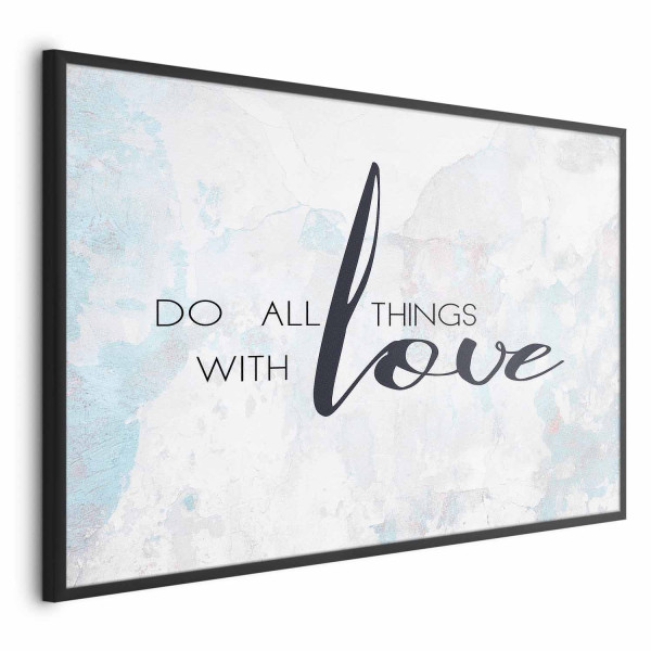 Plakat With love 42x29,7 cm 583708