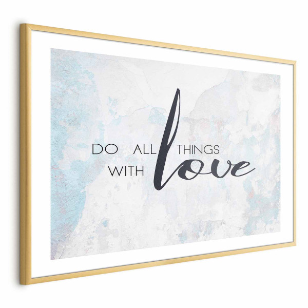 Plakat With love 42x29,7 cm 585557
