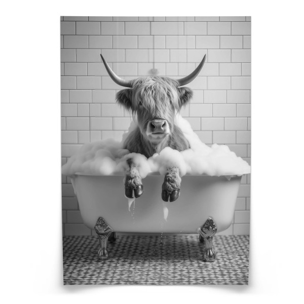 Plakat Wół w wannie 50x70cm 991892