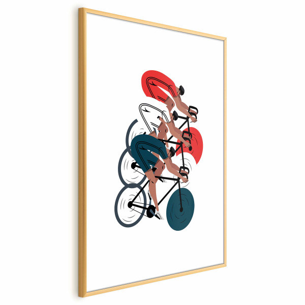 Plakat Wyścig kolarski 21x30 cm 579809
