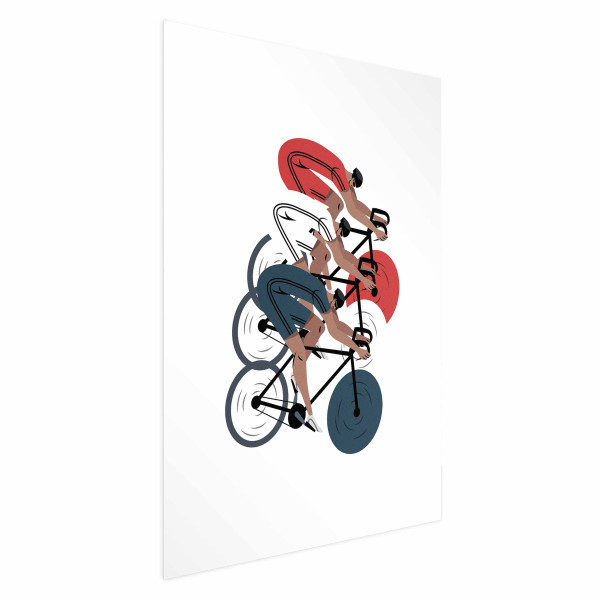 Plakat Wyścig kolarski 21x30 cm 589209