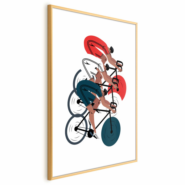 Plakat Wyścig kolarski 21x30 cm 577464