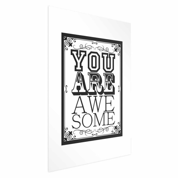 Plakat You are awesome 60x90 cm 581212