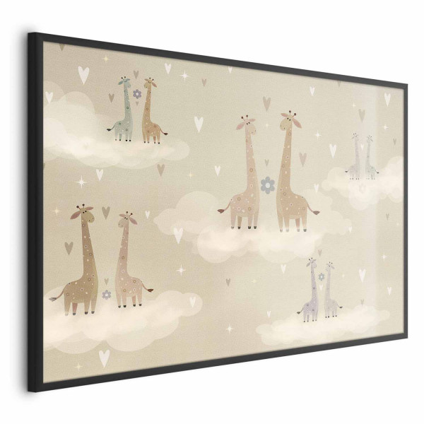 Plakat Zakochane żyrafy 90x60 cm 580469