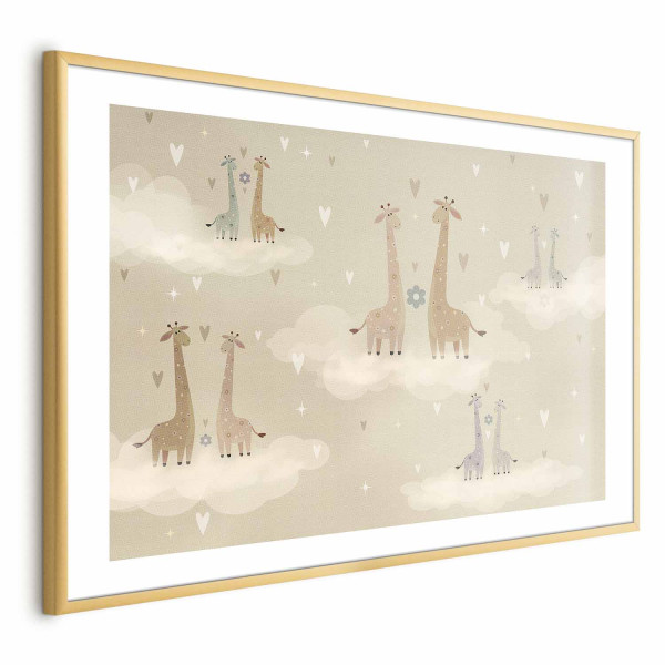 Plakat Zakochane żyrafy 90x60 cm 580590