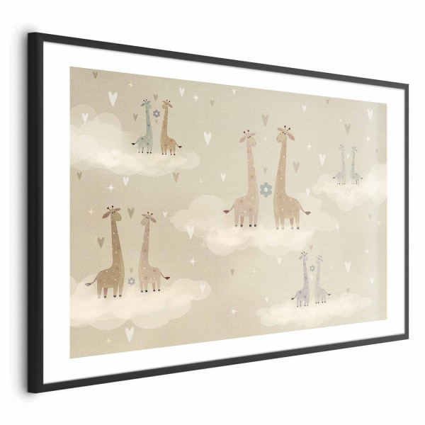 Plakat Zakochane żyrafy 90x60 cm 583456