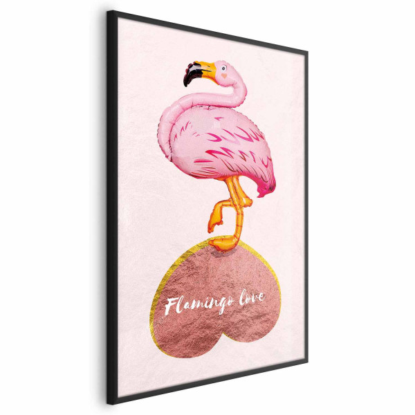 Plakat Zakochany flaming 21x30 cm 581977