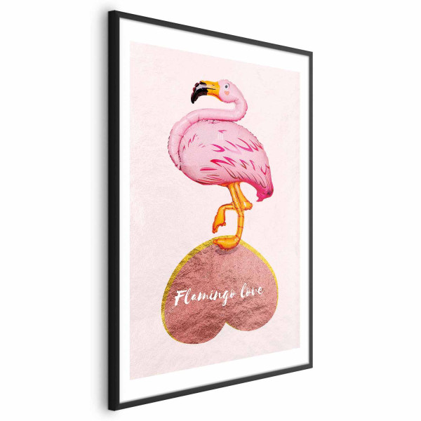 Plakat Zakochany flaming 21x30 cm 577207