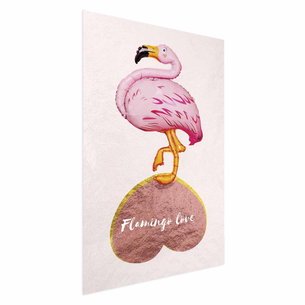 Plakat Zakochany flaming 29,7x42 cm 580695