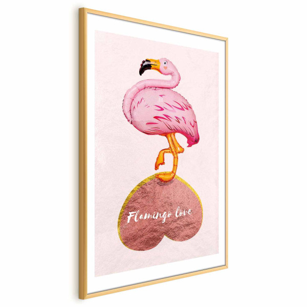 Plakat Zakochany flaming 40x60 cm 580306