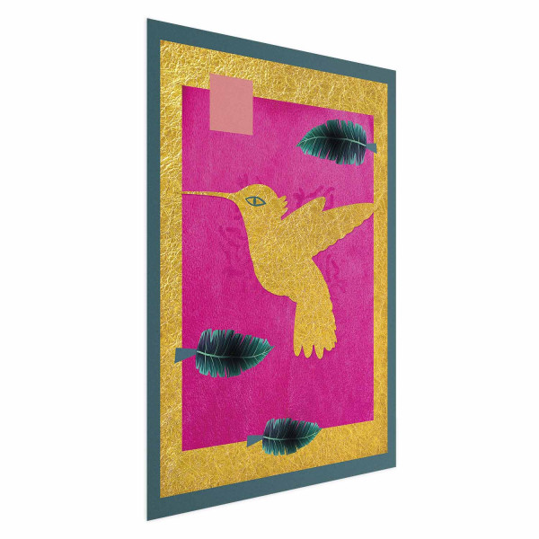 Plakat Złoty koliber 40x60 cm 585637