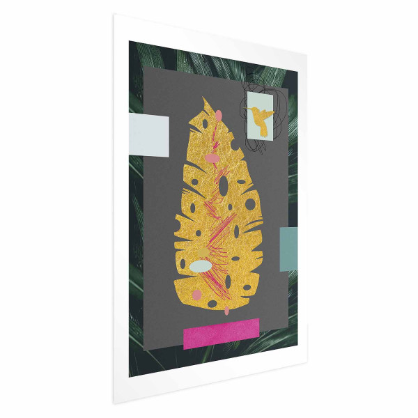 Plakat Złoty liść 29,7x42 cm 578028
