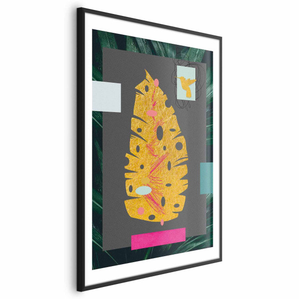 Plakat Złoty liść 40x60 cm 580973