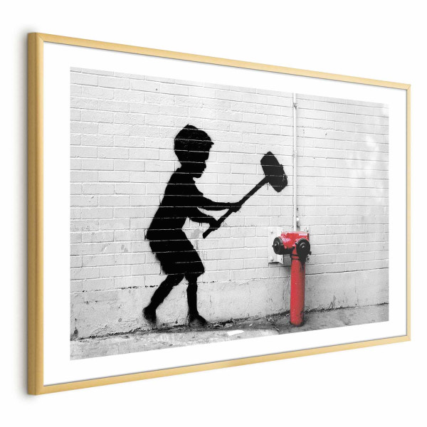 Plakat Zniszczyć hydrant 30x21 cm 590685