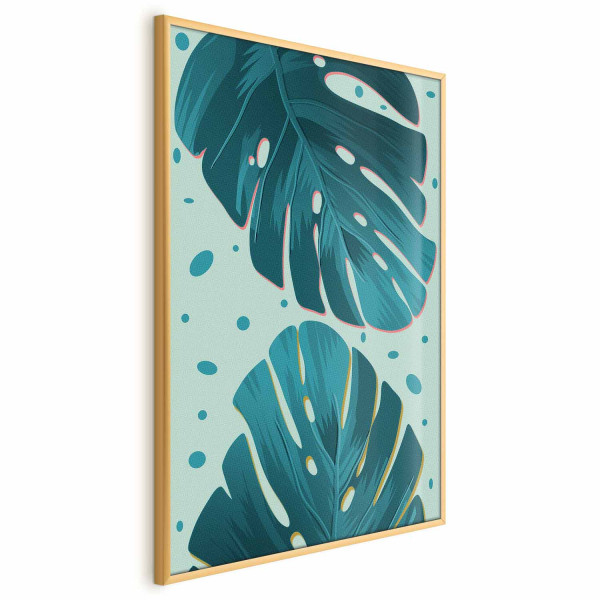 Plakat Zroszone liście 29,7x42 cm 580967