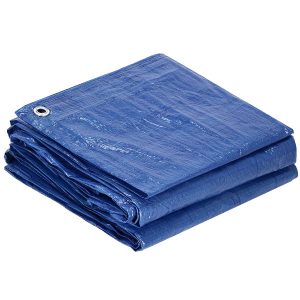 Plandeka 2×2 m 60g/m2 gruba płachta ochronna niebieska 401252 Plandeka 2×2 m 60g/m2 gruba płachta ochronna niebieska 401252
