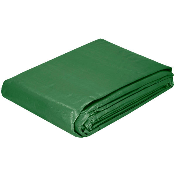 Plandeka 4x5m 120g/m2 gruba płachta ochronna zielona 711144