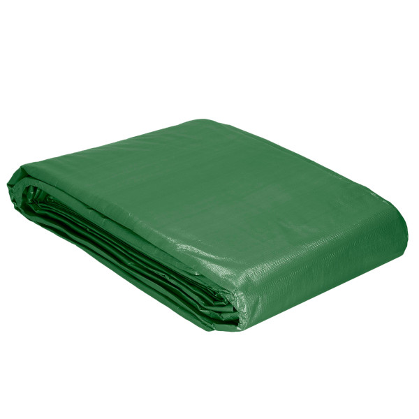 Plandeka 5x8m 120g/m2 gruba płachta ochronna zielona 711151