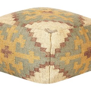 Pleciony puf orientalny wzór jutowy 50×50 cm 60459 Pleciony puf orientalny wzór jutowy 50×50 cm 60459