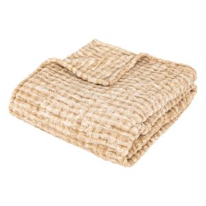 Pled 125×150 cm SELATU beżowy 385590