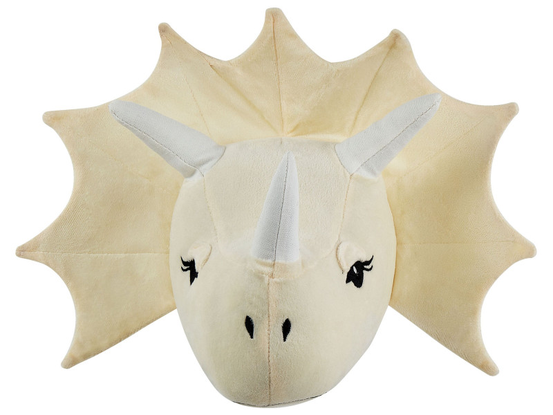 Pluszowy dinozaur dekoracja ścienna beżowa 336487