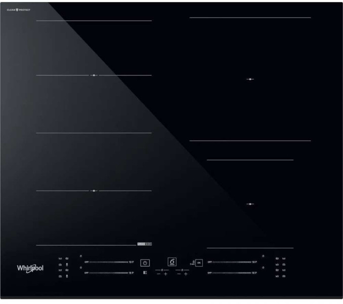 Płyta indukcyjna WHIRLPOOL WFS5060CPBF 60 cm czarne szkło 1031761