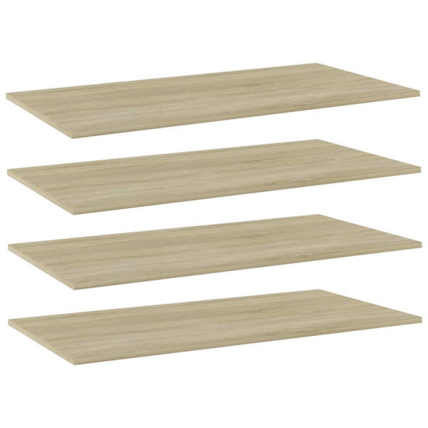 Płyta na półki Brąz 80 x 20 x 1.5 cm Materiał drewnopochodny vidaXL 127730