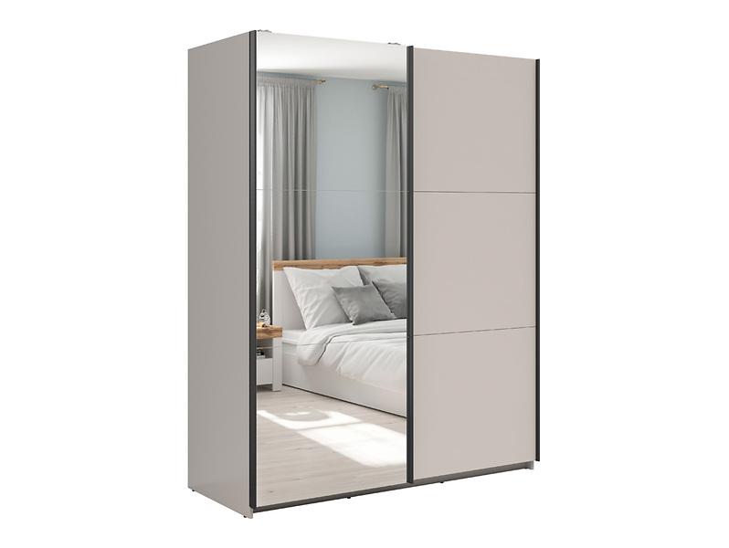 Szafa przesuwna Tetrix 153 cm z lustrem kaszmir 823887