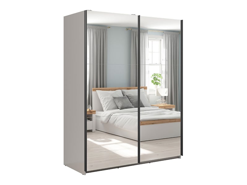 Szafa przesuwna Tetrix 153 cm z lustrem kaszmir 823886