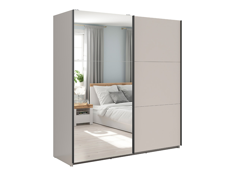 Szafa przesuwna Tetrix 183 cm z lustrem kaszmir 823890