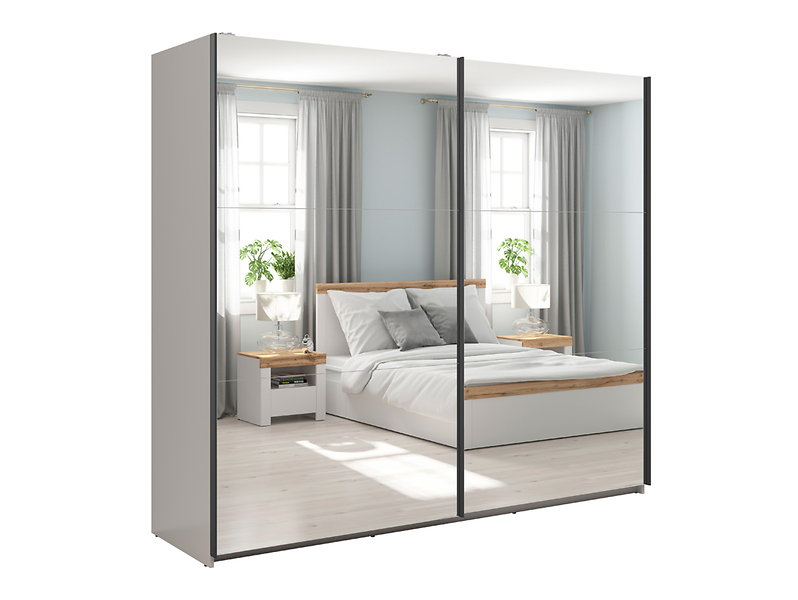 Szafa przesuwna Tetrix 220 cm z lustrem kaszmir 823892